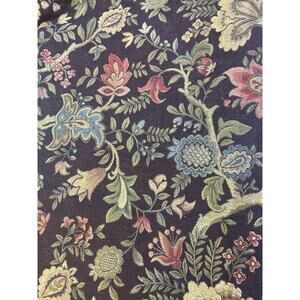 Fabric Tapestry Dark Cottagecore Floral Upholstery Drapes Woven 3Yds X 56”